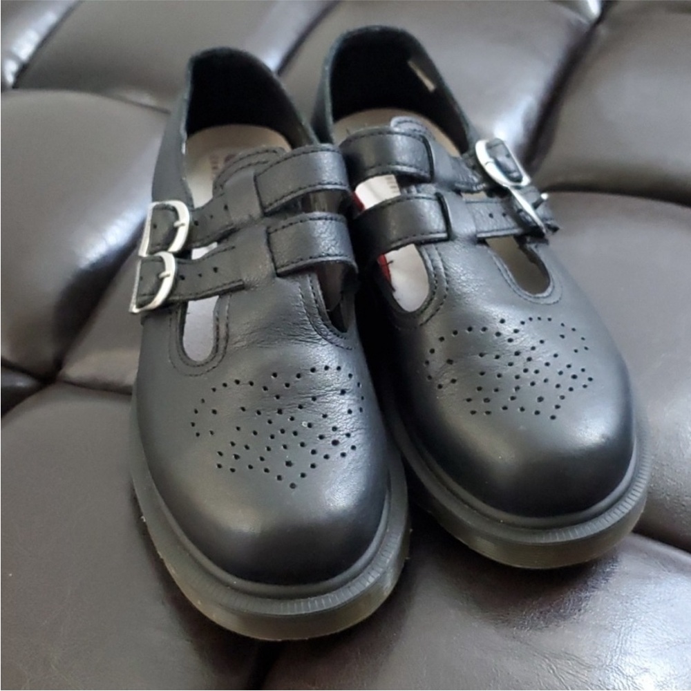 Dr. Martens 22525 double buckle Mary Janes